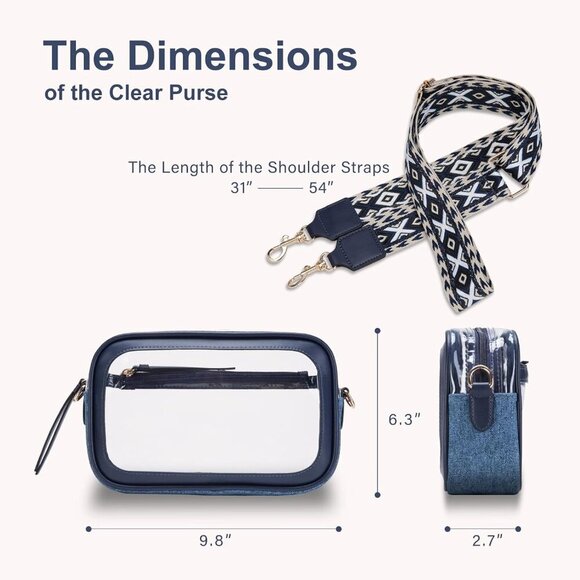 Clear Purse for Women, Clear Bag for Stadium Events - Picture 4 of 6